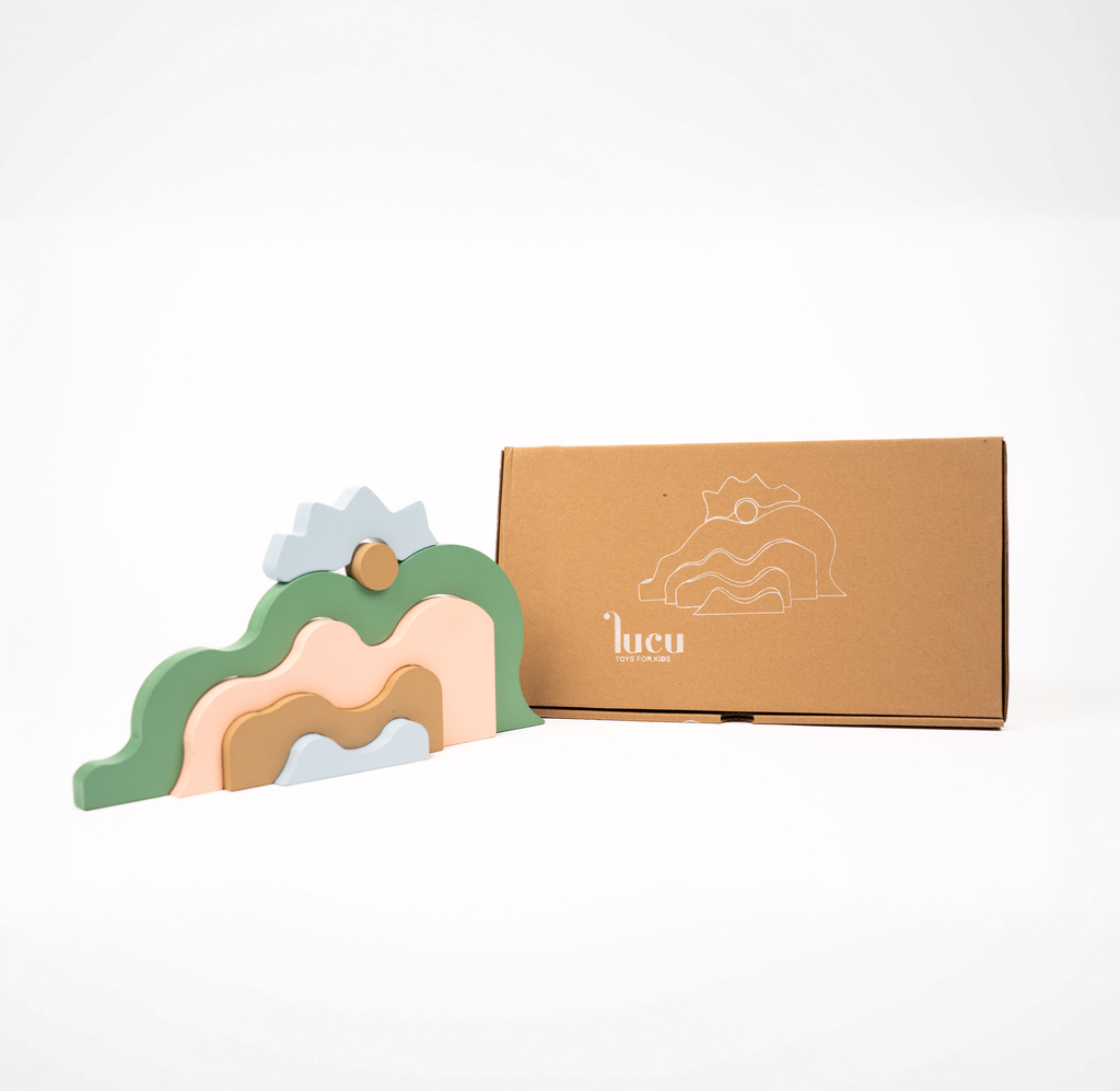 Houten Berg Stapelpuzzel - Lucu