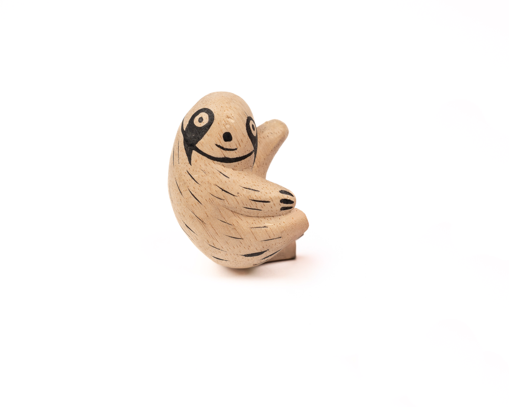 Houten Dier - Luiaard Liggend