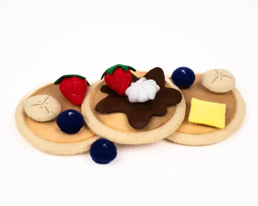Speelgoed eten - Pannenkoeken Set - Vilt